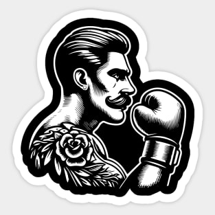 boxer design Sticker